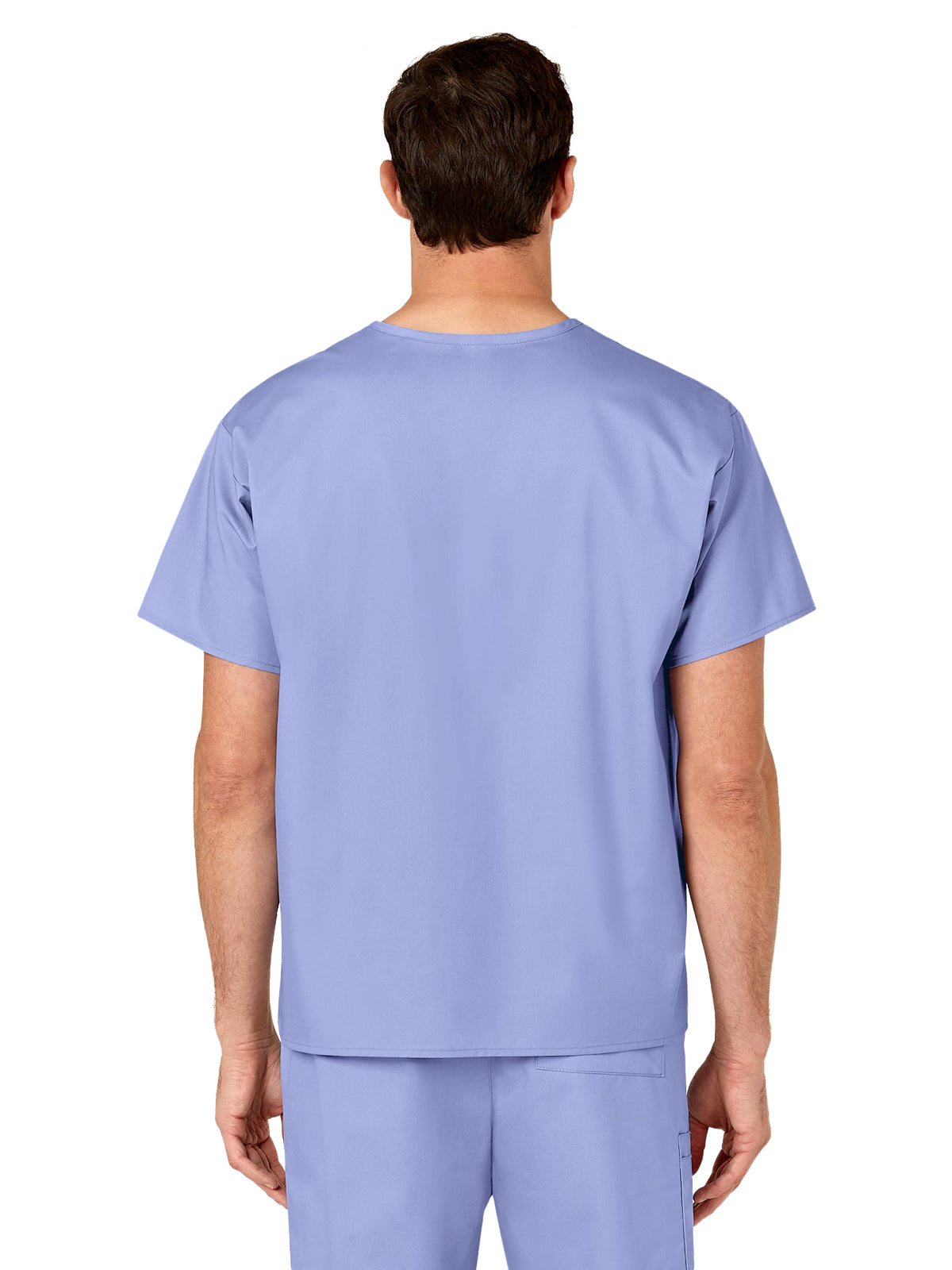 Unisex Double-Pocket V-Neck Scrub Top