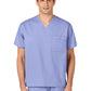 Unisex Double-Pocket V-Neck Scrub Top