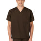 Unisex Double-Pocket V-Neck Scrub Top