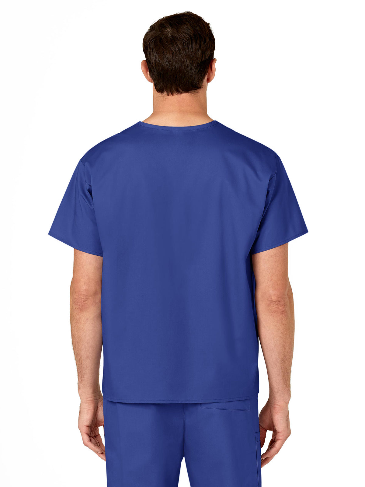 Unisex Double-Pocket V-Neck Scrub Top