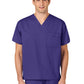 Unisex Double-Pocket V-Neck Scrub Top