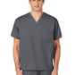 Unisex Double-Pocket V-Neck Scrub Top