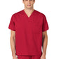 Unisex Double-Pocket V-Neck Scrub Top