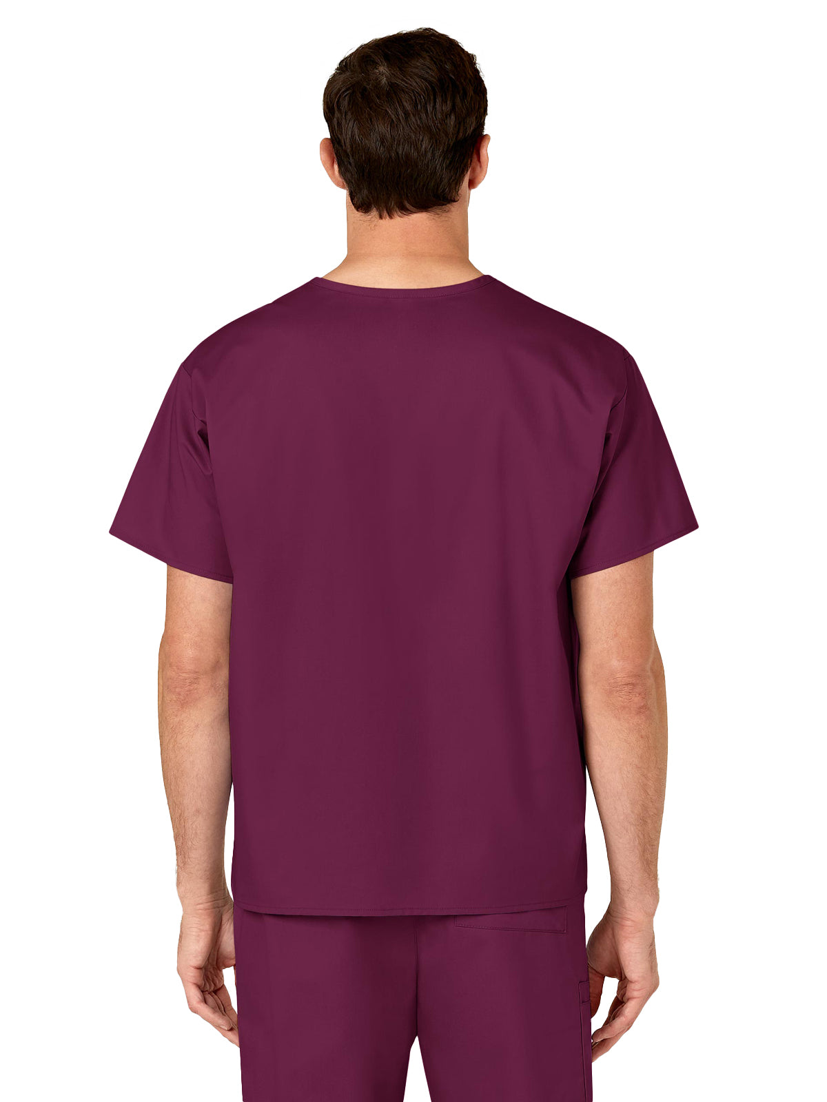 Unisex Double-Pocket V-Neck Scrub Top