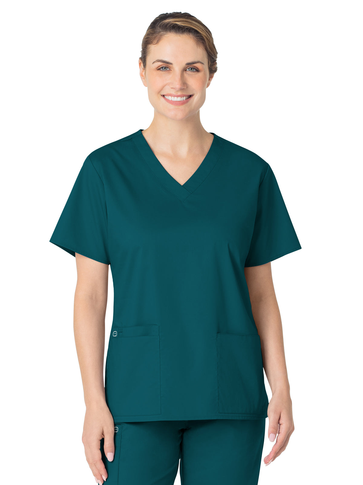 Women's Four-Pocket V-Neck Top