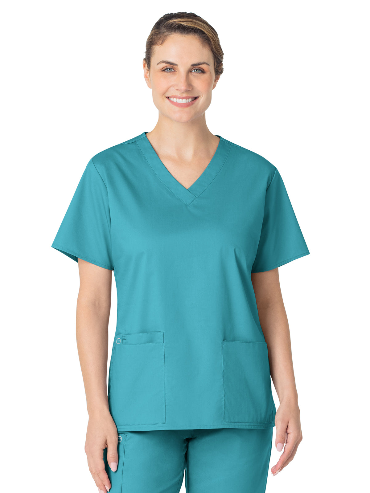 Women's Four-Pocket V-Neck Top