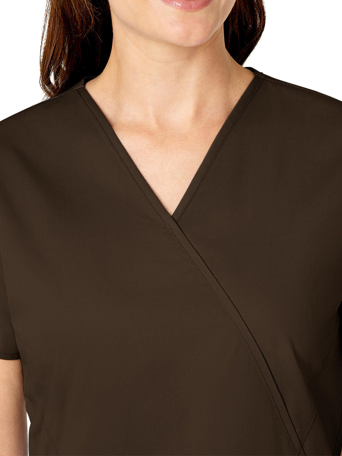 Women's Three-Pocket Mock Wrap Top