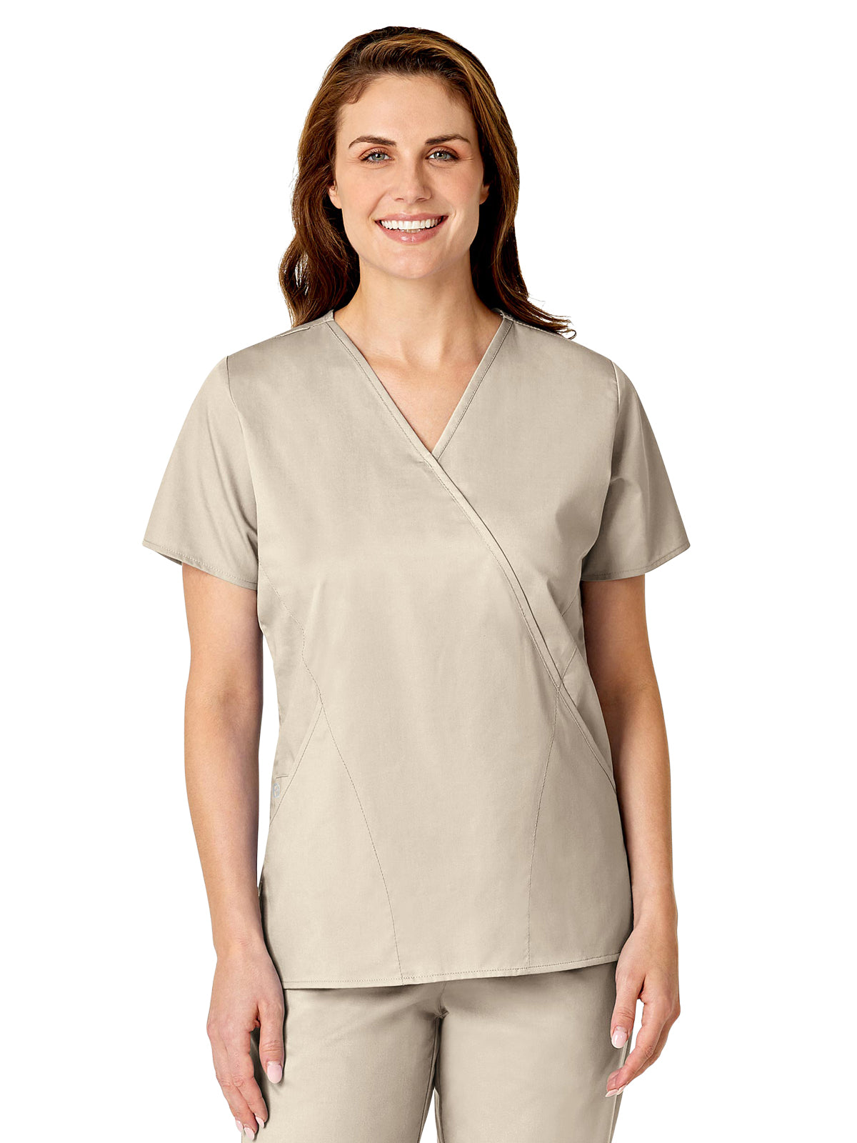 Women's Three-Pocket Mock Wrap Top