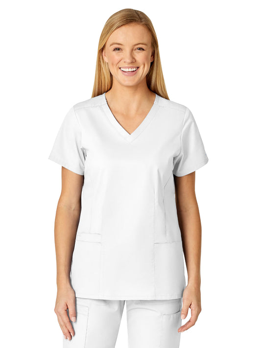 Women's Four-Pocket V-Neck Top