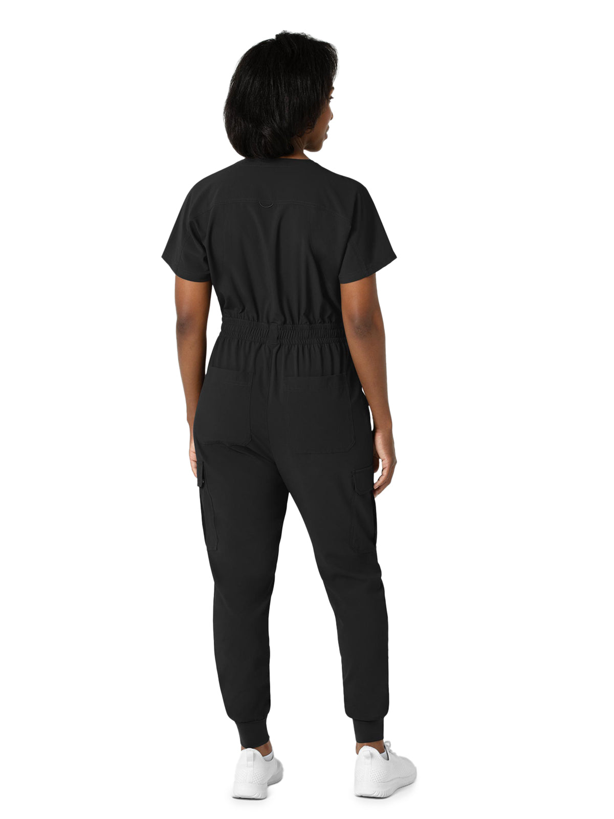 Women's Seven-Pocket Cargo Jogger Scrub Jumpsuit