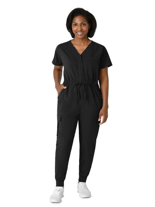 Women's Cargo Jogger Scrub Jumpsuit