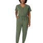 Women's Seven-Pocket Cargo Jogger Scrub Jumpsuit