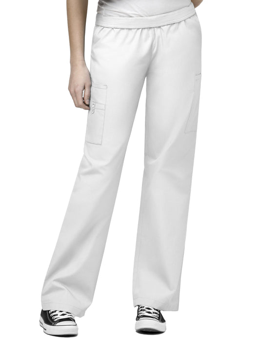 Women's Eight-Pocket Full-Elastic Cargo Pant