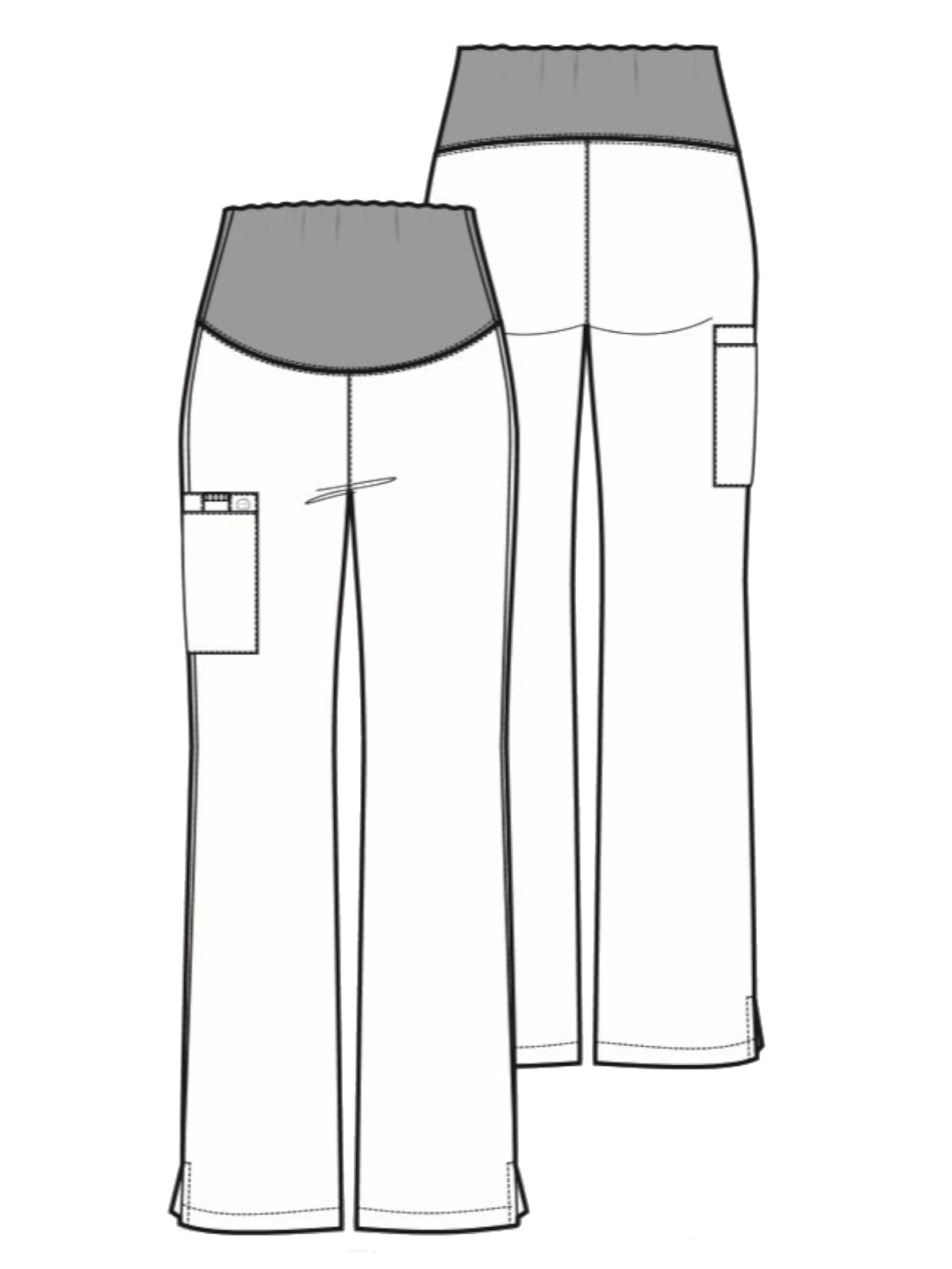 Women's Three-Pocket Maternity Cargo Pant