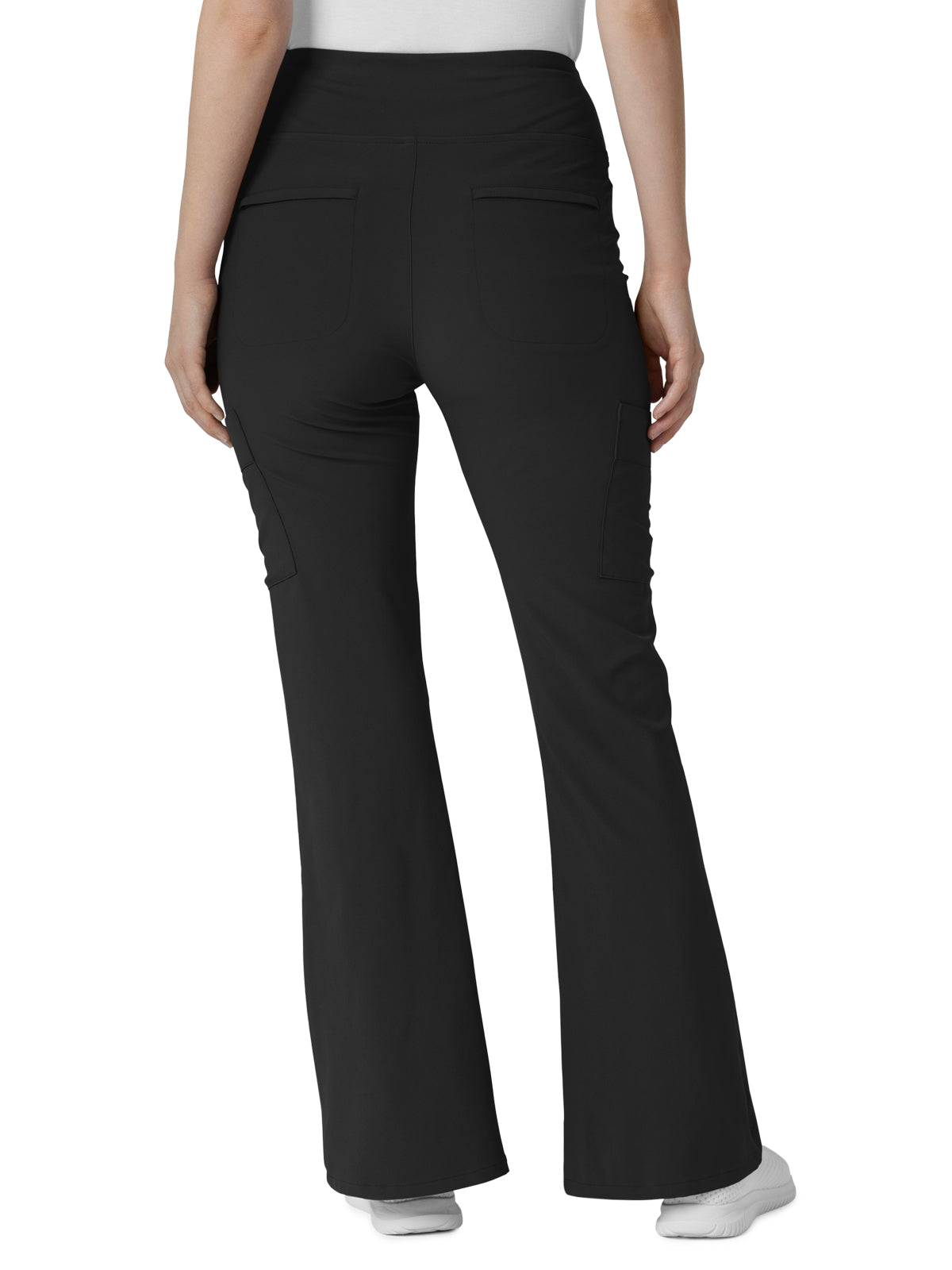 Women's Seven-Pocket Front Slit Flare Scrub Pant