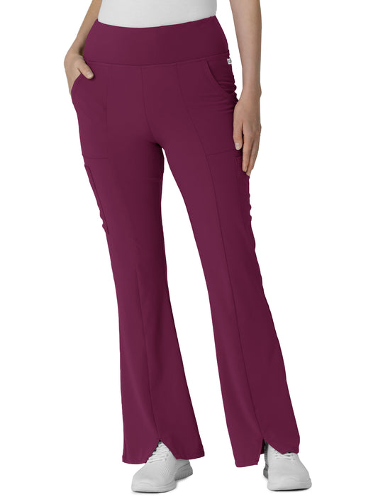 Women's Front Slit Flare Scrub Pant