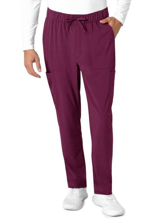 Men's Six-Pocket Tapered Scrub Pant