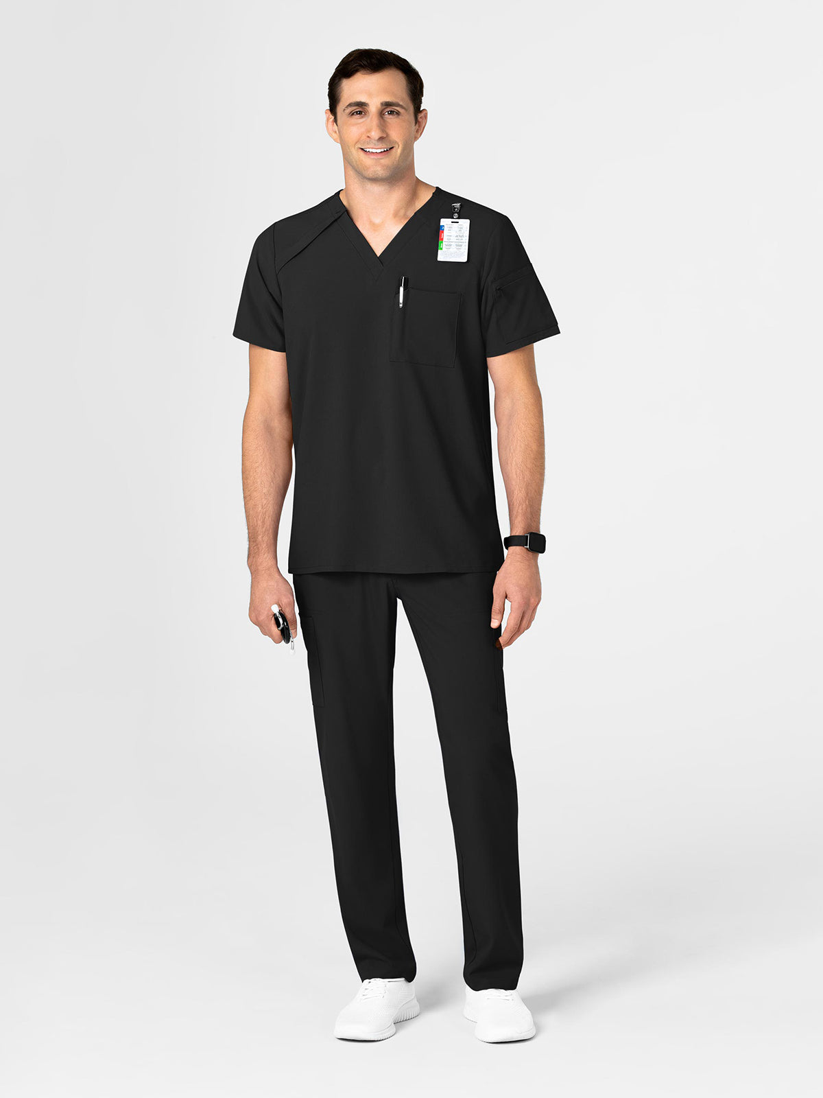 Men's Three-Pocket Ez Zip V-Neck Top