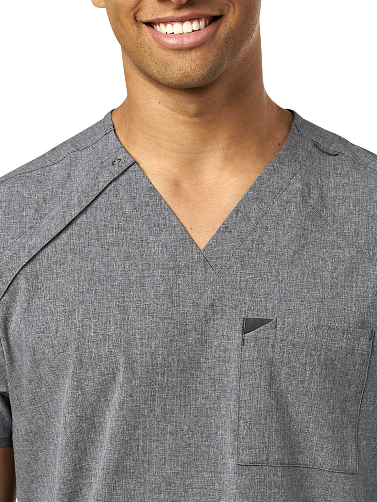 Men's Three-Pocket Ez Zip V-Neck Top