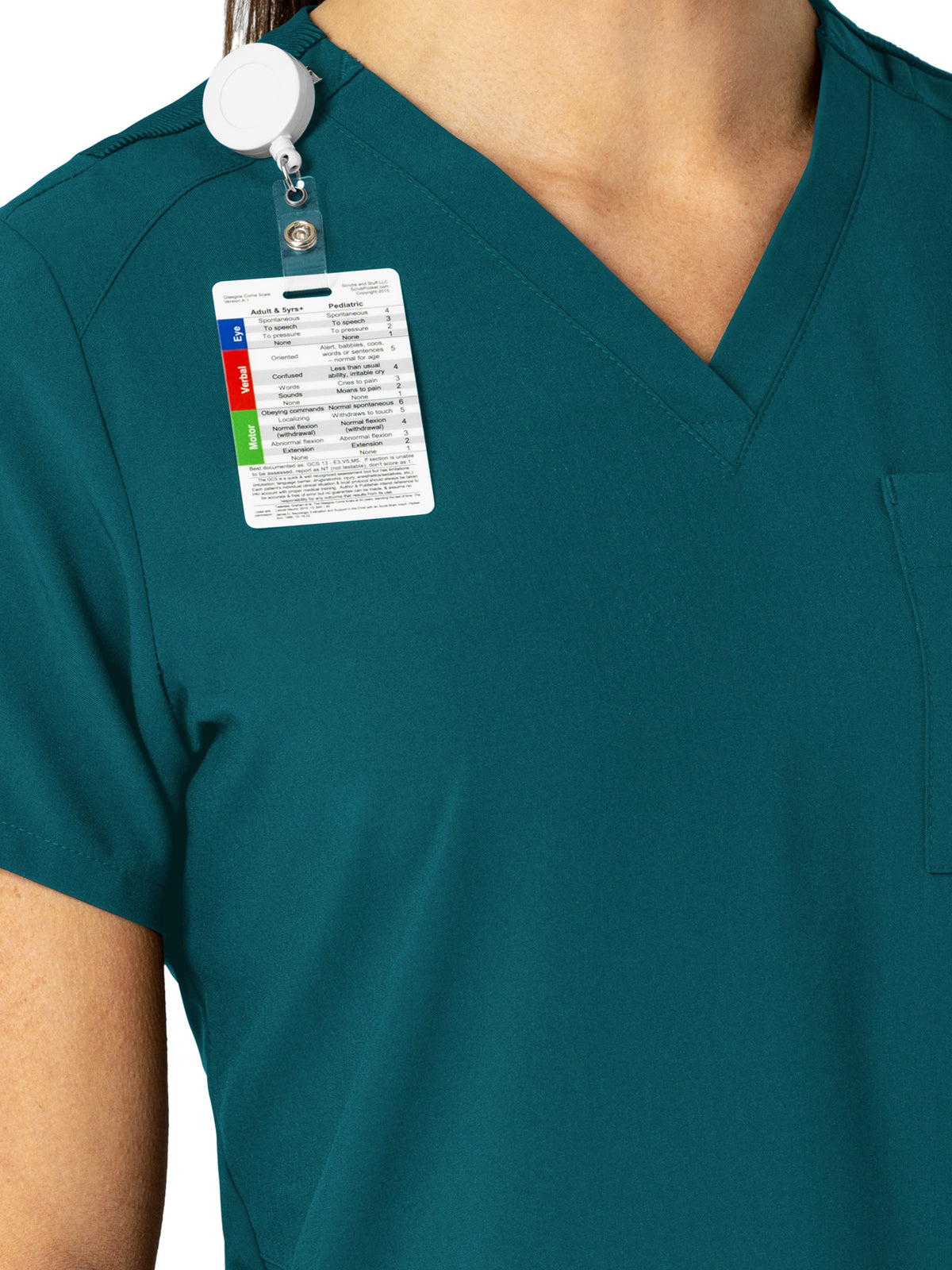 Women's Three-Pocket Flex-N-Reach V-Neck Scrub Top