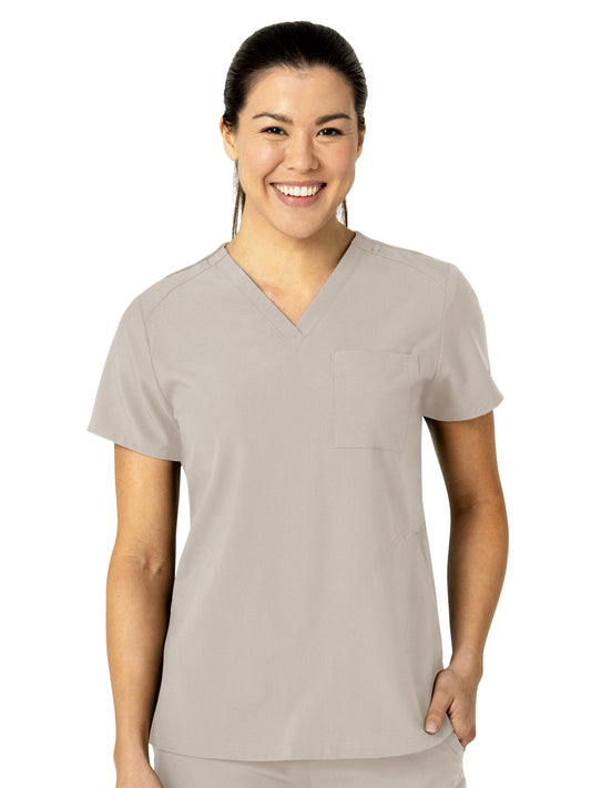 Women's Three-Pocket Flex-N-Reach V-Neck Scrub Top