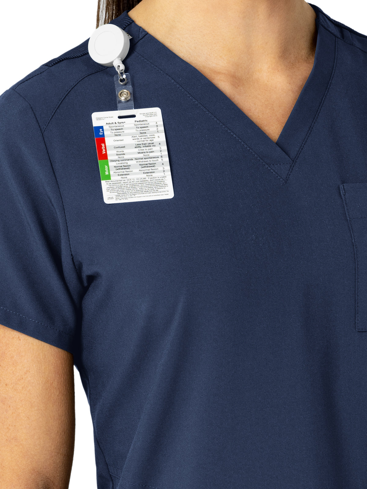 Women's Three-Pocket Flex-N-Reach V-Neck Scrub Top