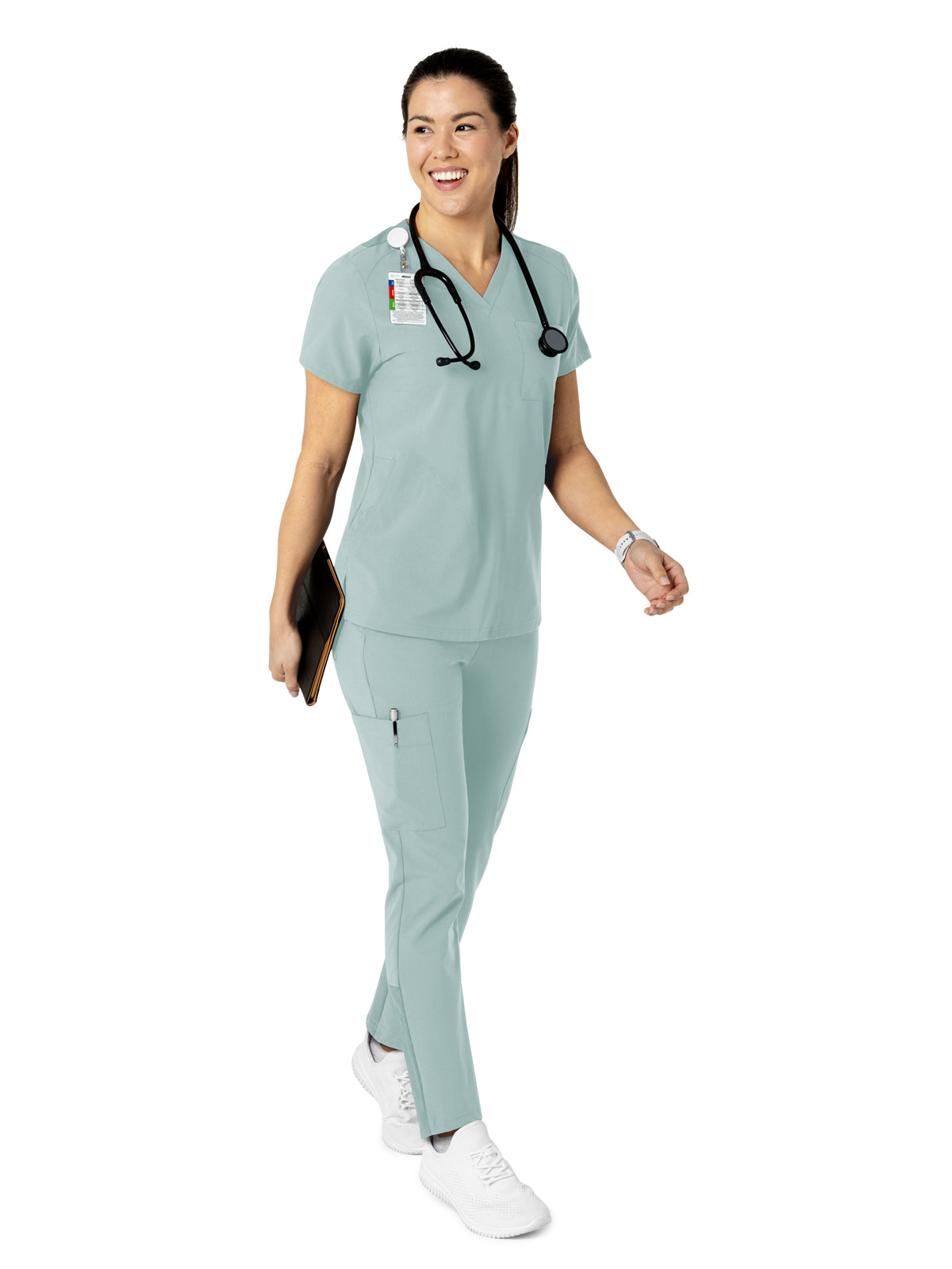 Women's Three-Pocket Flex-N-Reach V-Neck Scrub Top