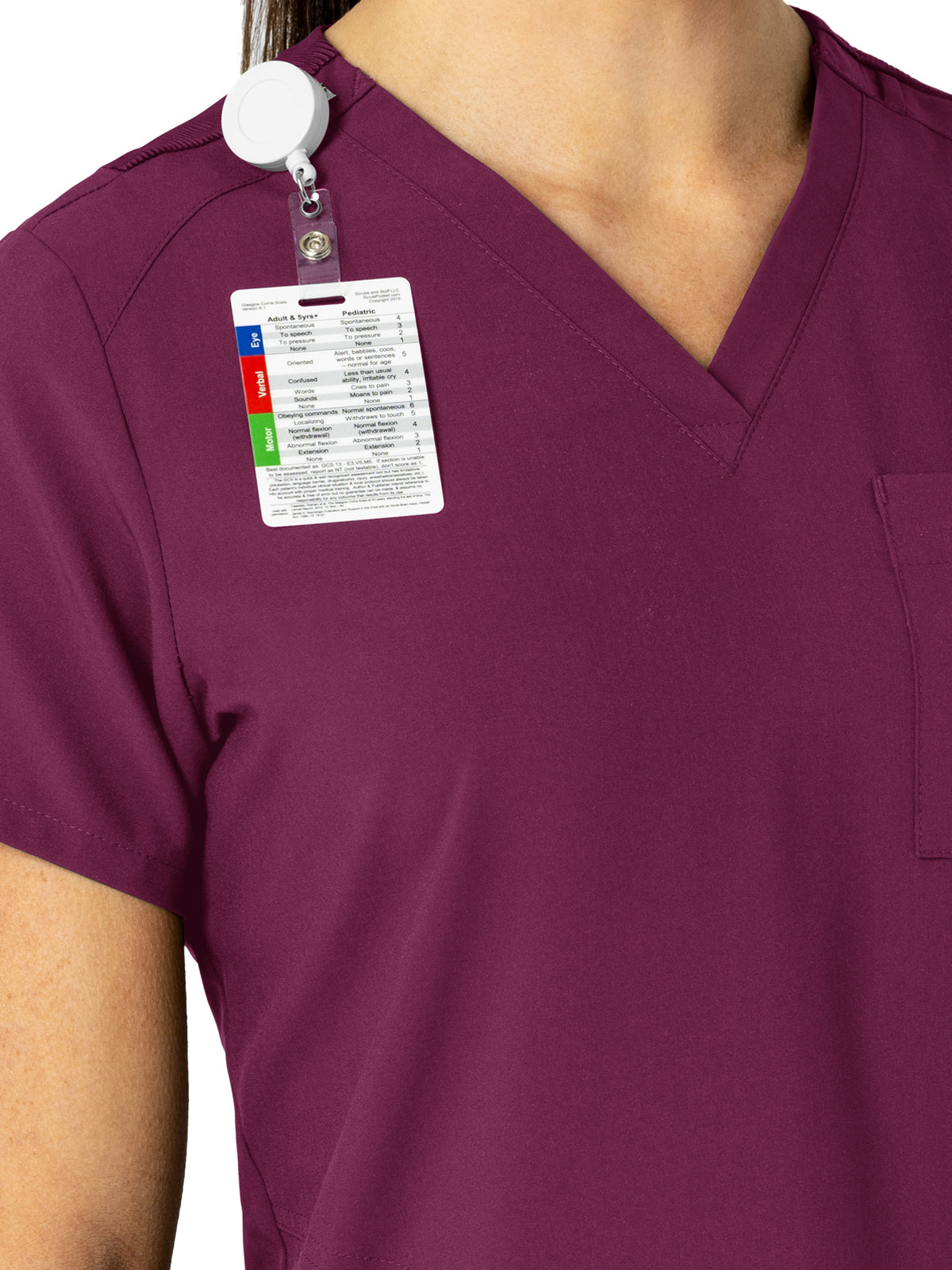 Women's Three-Pocket Flex-N-Reach V-Neck Scrub Top