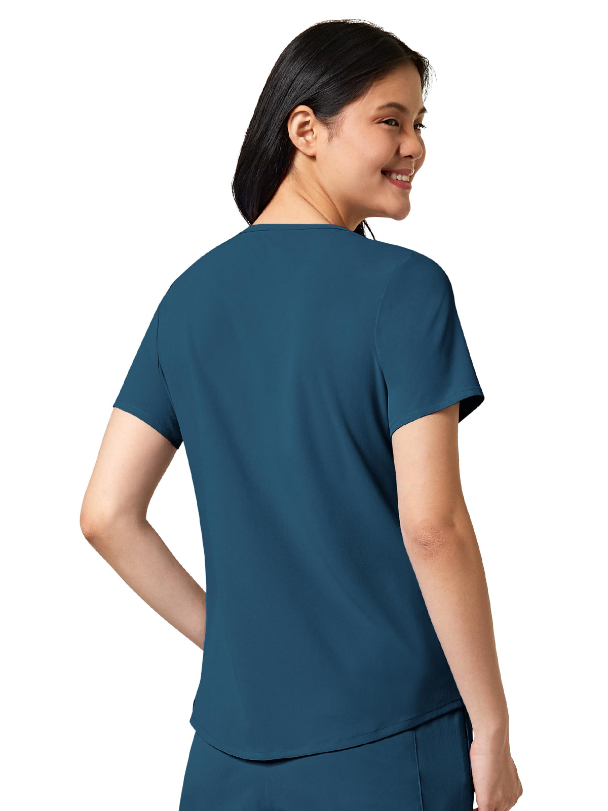 Women's Four-Pocket V-Neck Top