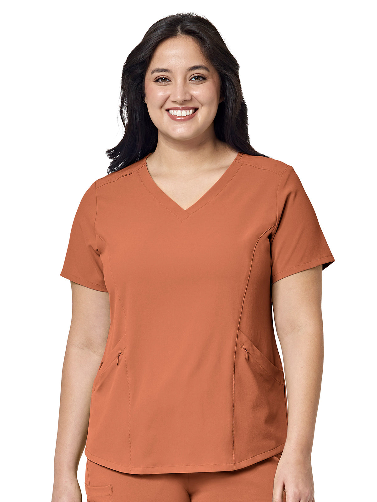 Women's Four-Pocket V-Neck Top