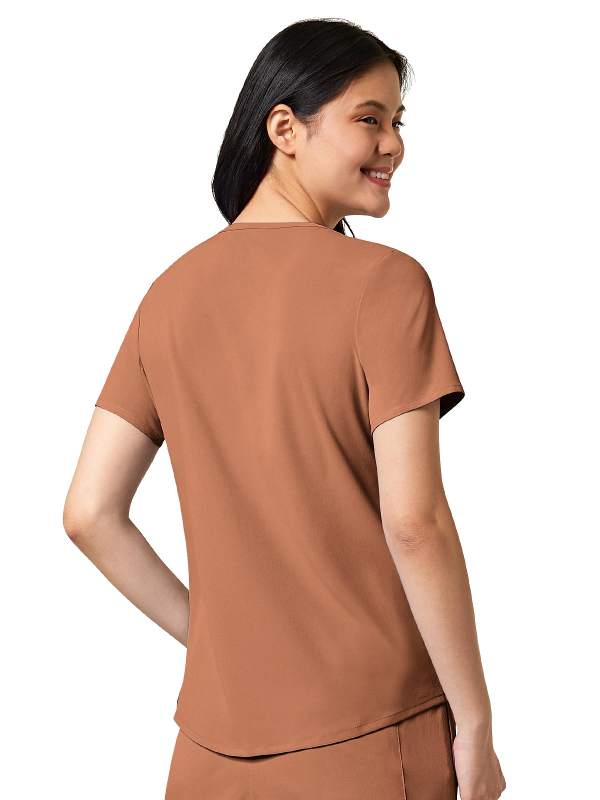 Women's Four-Pocket V-Neck Top