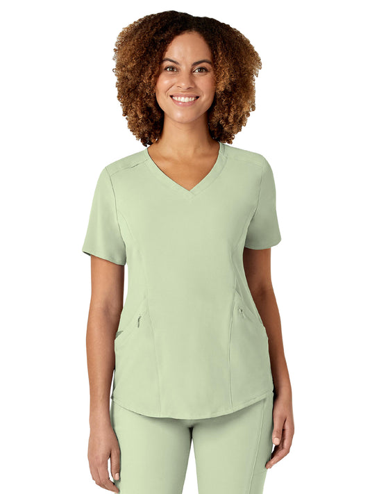 Women's Four-Pocket V-Neck Top