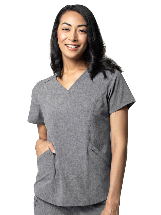 Women's Four-Pocket V-Neck Top