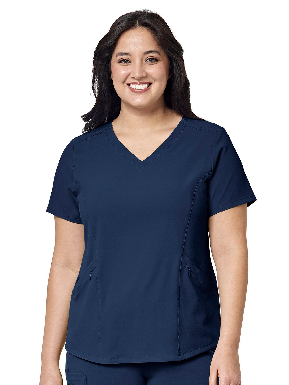 Women's Four-Pocket V-Neck Top