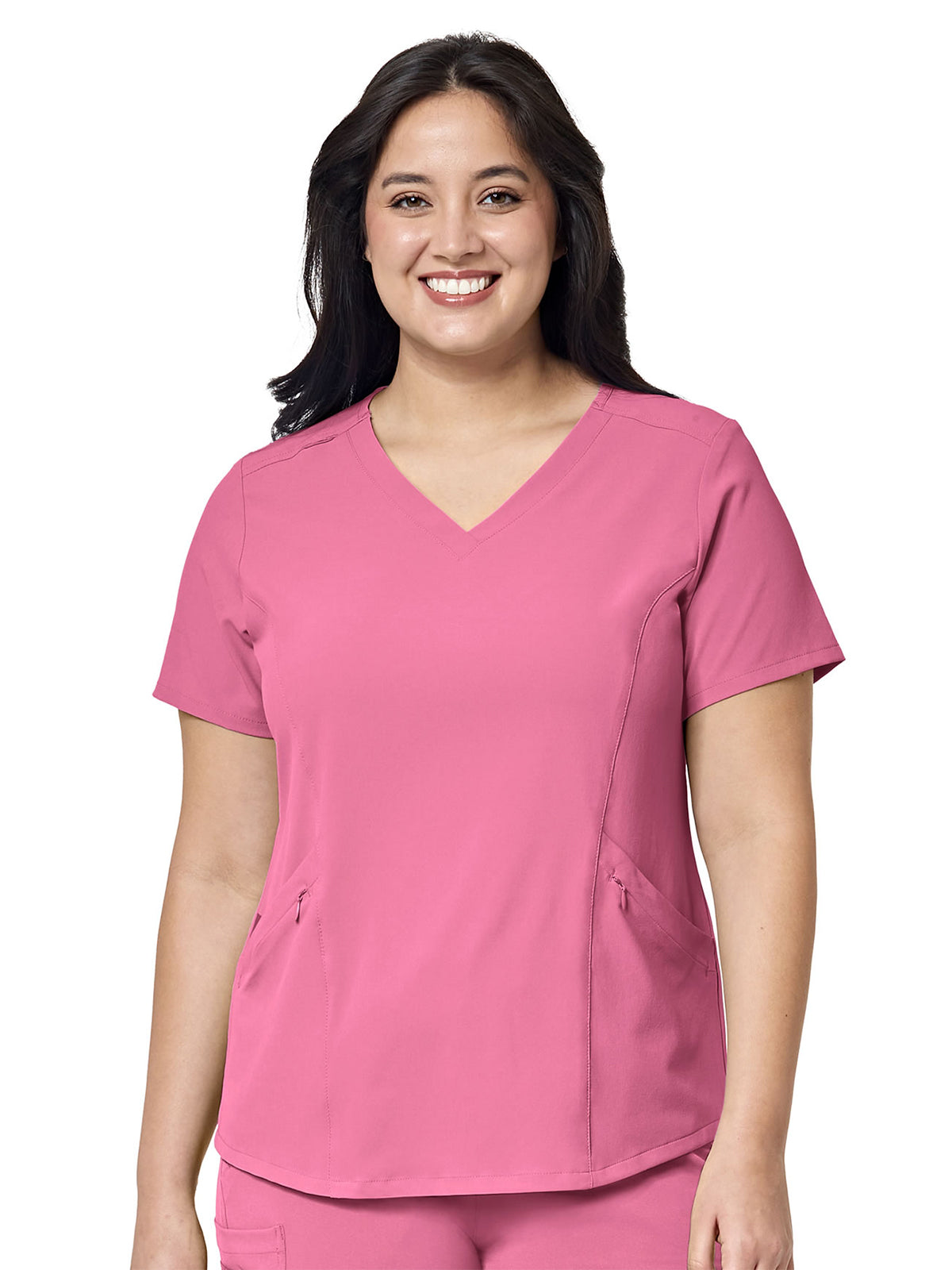 Women's Four-Pocket V-Neck Top