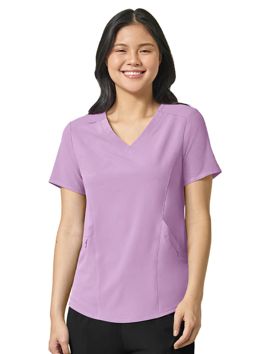 Women's Four-Pocket V-Neck Top