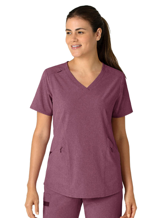 Women's Four-Pocket V-Neck Top