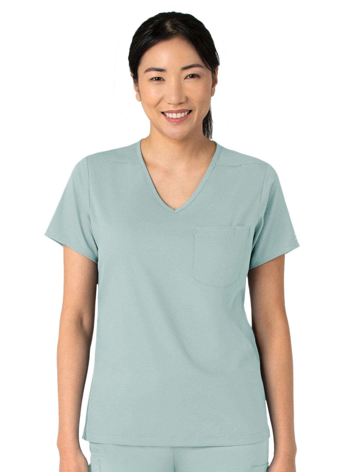 Women's Two-Pocket Tuck-In V-Neck Top