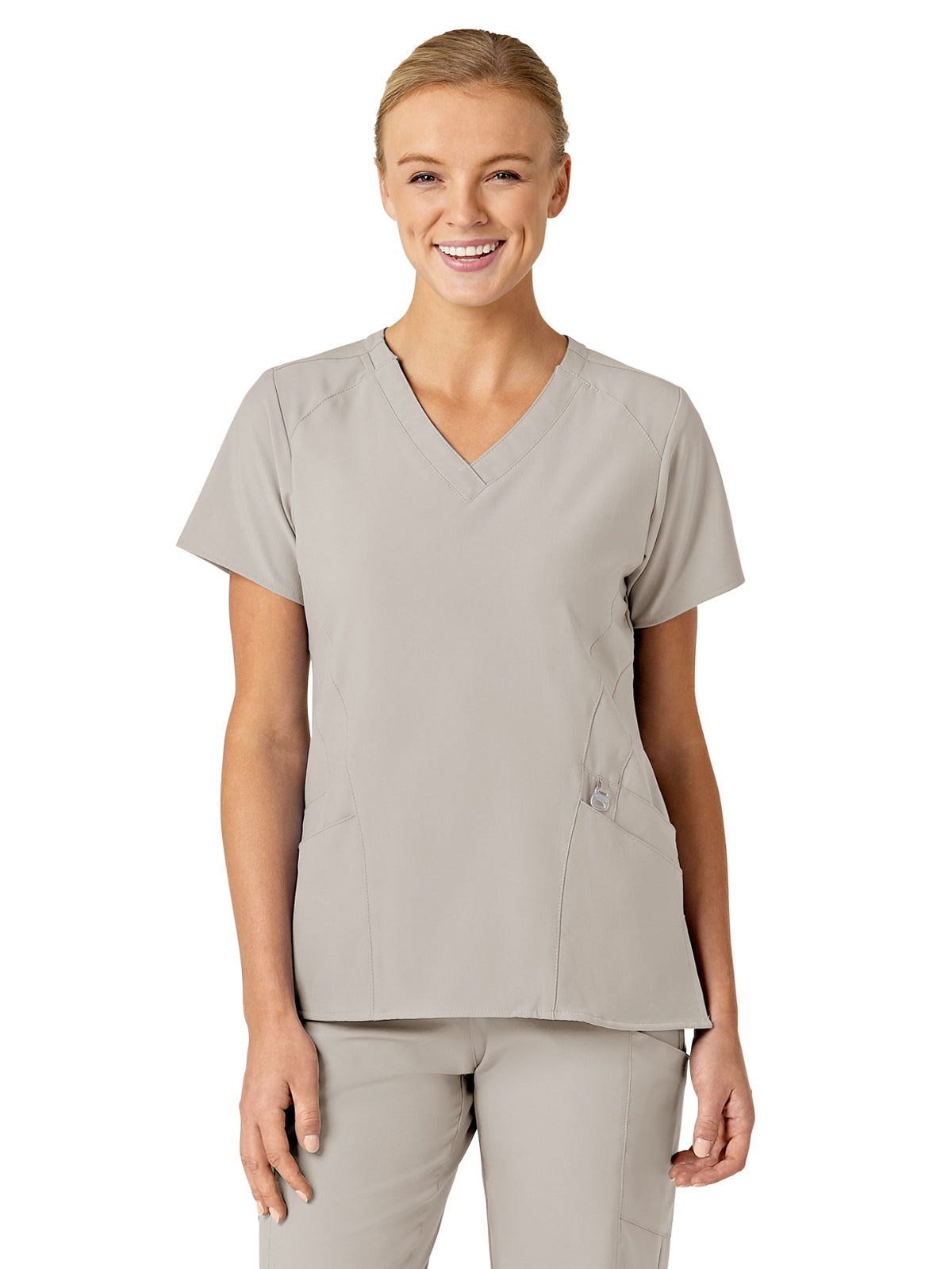 Women's Five-Pocket V-Neck Top