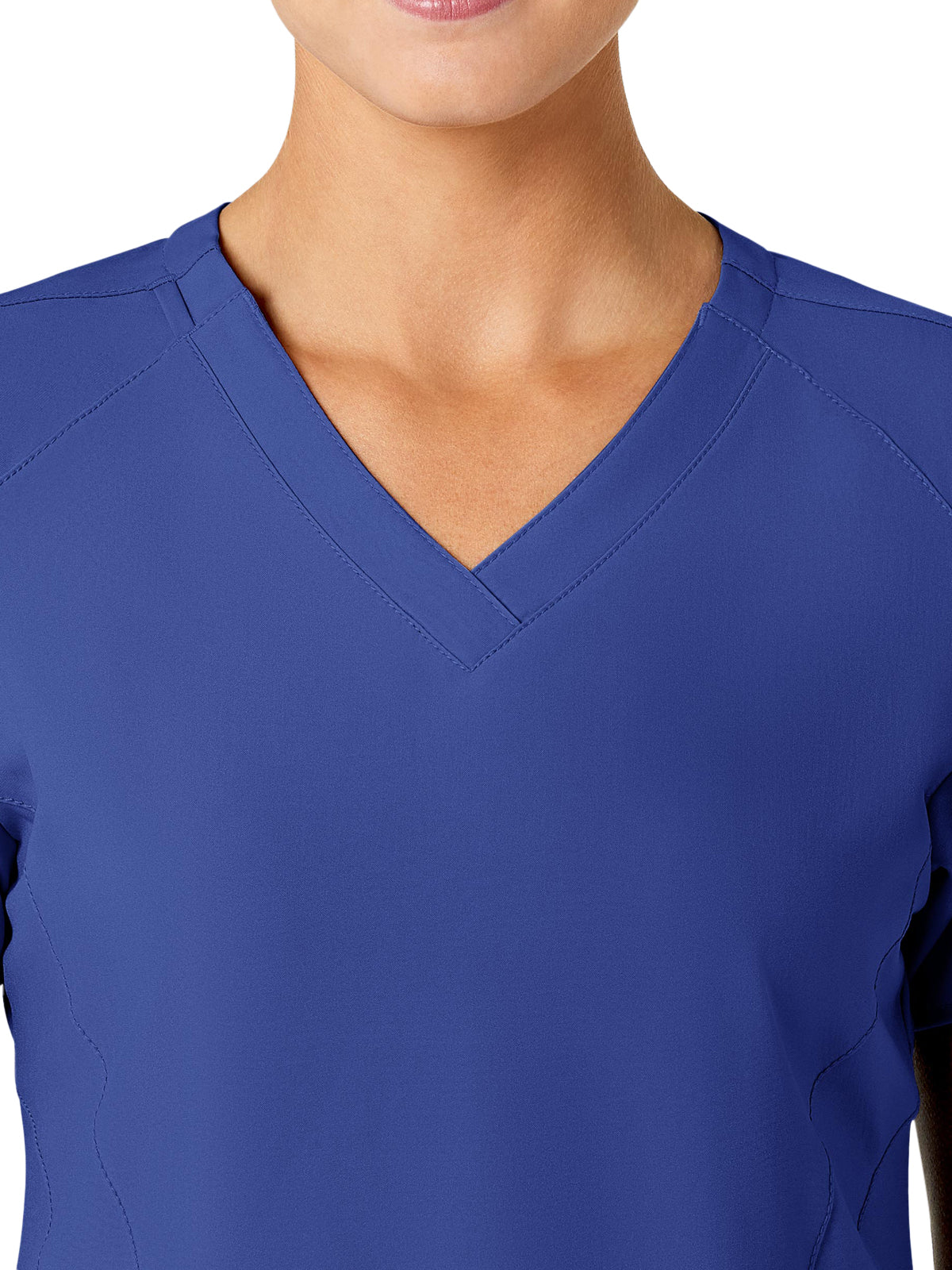 Women's Five-Pocket V-Neck Top