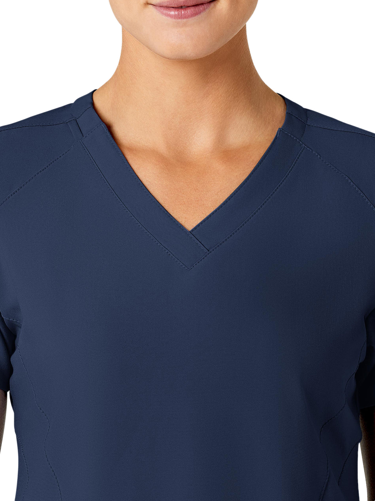 Women's Five-Pocket V-Neck Top