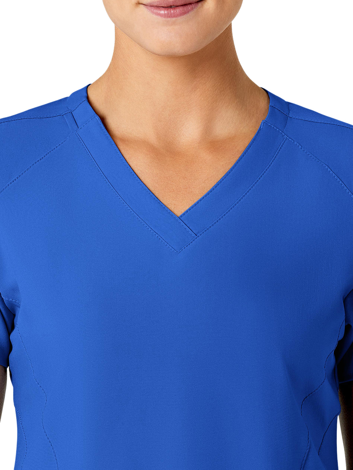 Women's Five-Pocket V-Neck Top