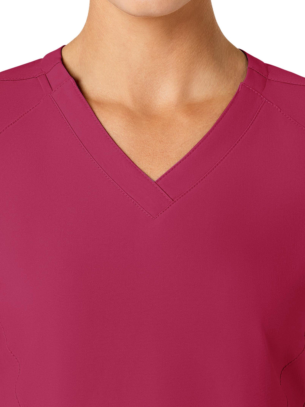 Women's Five-Pocket V-Neck Top