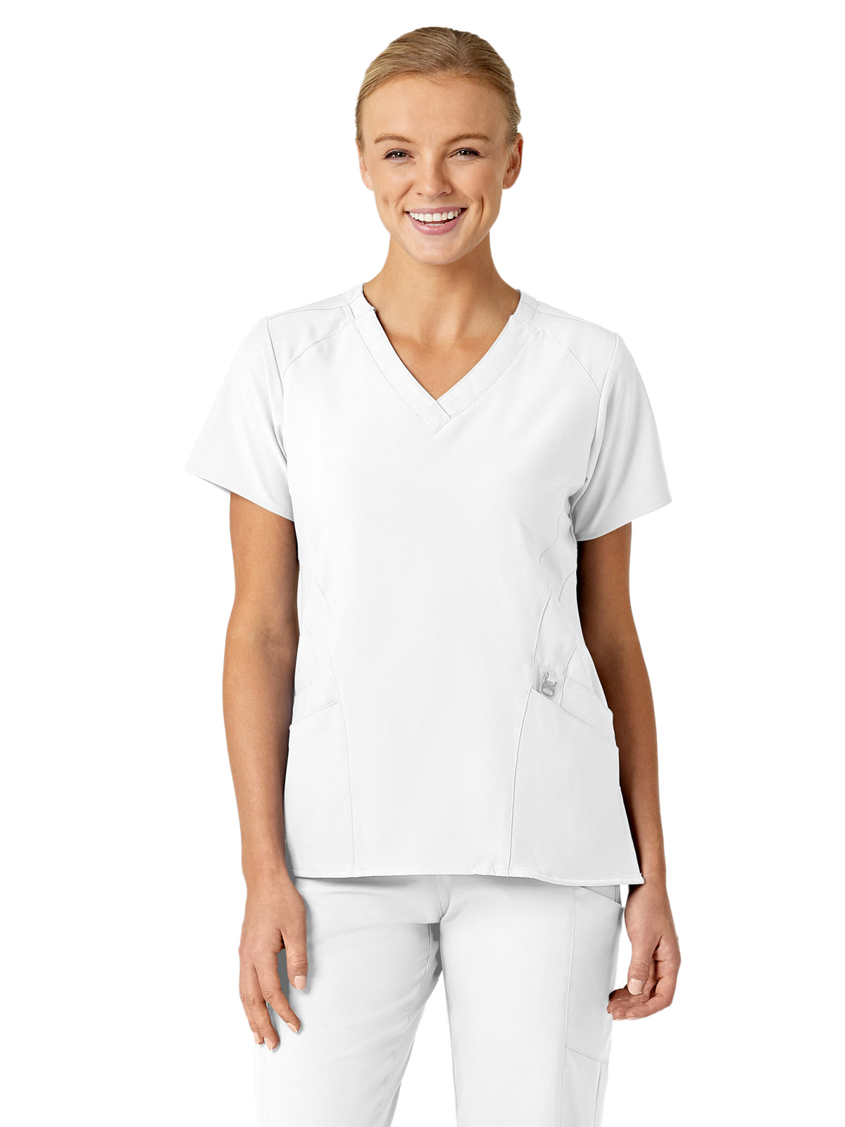 Women's Five-Pocket V-Neck Top