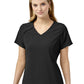 Women's Four-Pocket Hidden Zip V-Neck Top