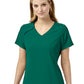 Women's Four-Pocket Hidden Zip V-Neck Top