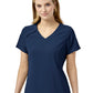 Women's Four-Pocket Hidden Zip V-Neck Top