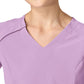 Women's Four-Pocket Hidden Zip V-Neck Top