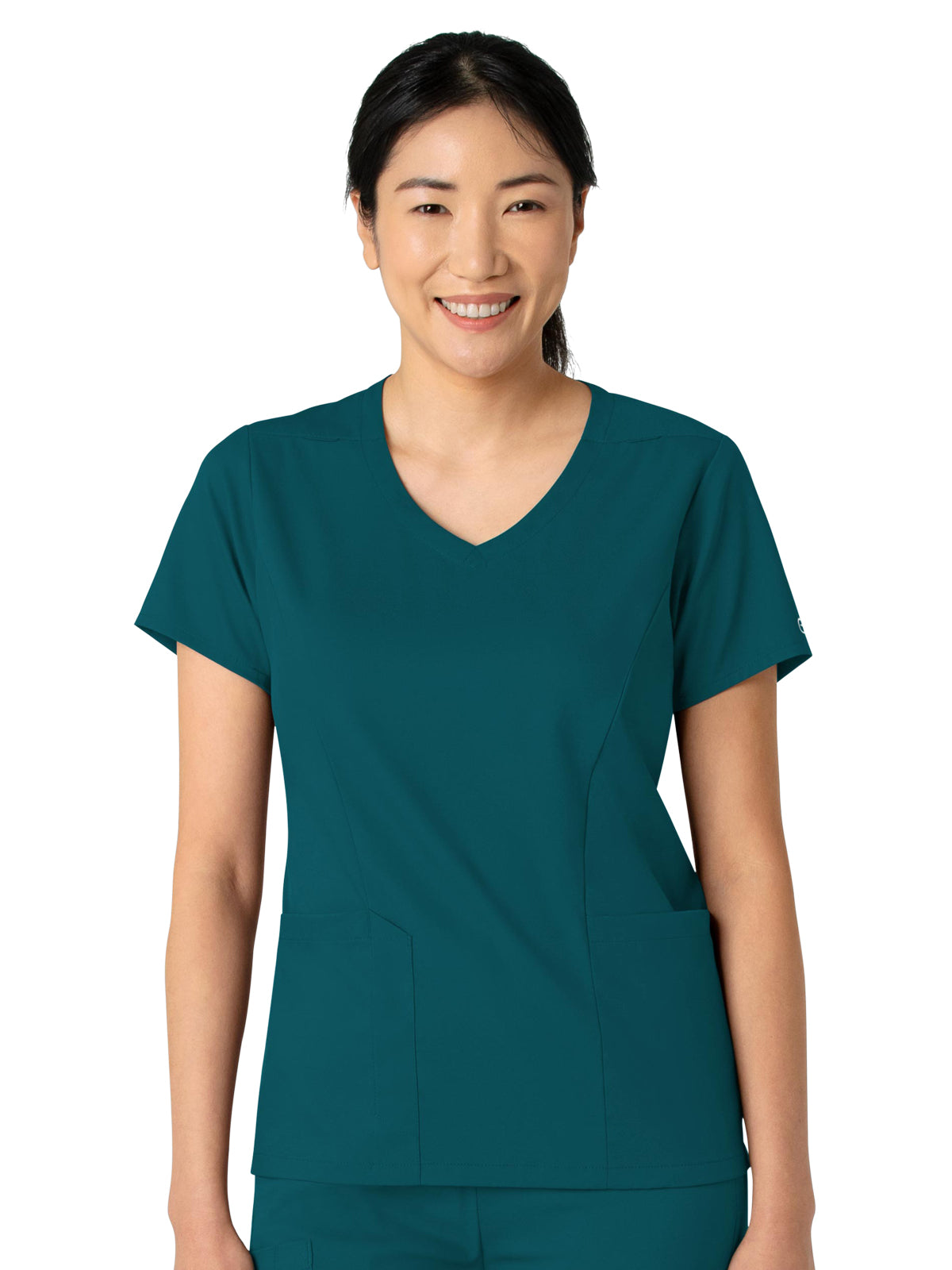 Women's 2-Pocket V-Neck Top