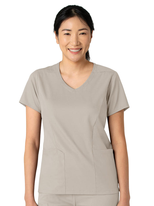 Women's 2-Pocket V-Neck Top